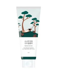 Очищувальна маска-пінка з екстрактом голок сосни ROUND LAB Pine Calming Cica Cleanser, 150 мл