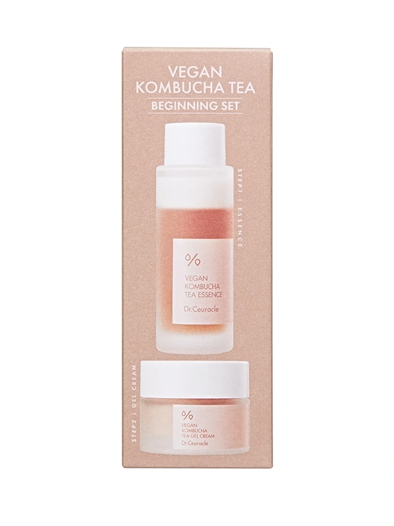 Веганський набір для догляду за шкірою з комбучею Dr.Ceuracle Vegan Kombucha Beginning Set, 2 в 1