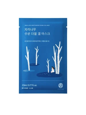 Зволожувальна гелева маска з березовим соком ROUND LAB Birch Juice Moisturizing Double Gel Mask, 23 мл