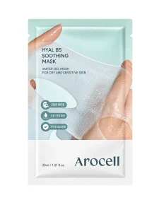 Заспокійлива тканинна маска з пантенолом та гіалуроновою кислотою Arocell Hyal B5 Soothing Mask, 1 шт