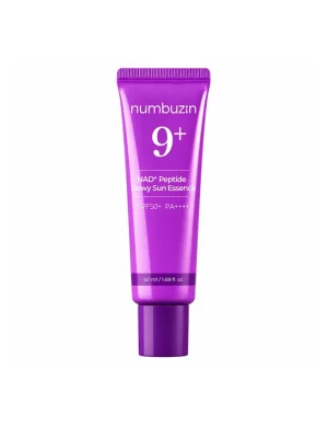 Антивікова сонцезахисна есенція з ефектом сяйва NUMBUZIN No.9 NAD+ Peptides Dewy Sun Essence, 50 мл