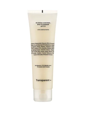Очисник для вікової шкіри, схильної до акне TRANSPARENT-LAB Blemish Control BHA Cleanser, 150 мл
